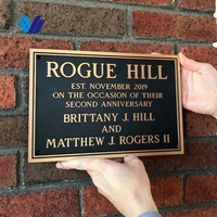 Placa de Metal personalizada de Hongsen con logotipo grabado, recuerdo conmemorativo de latón y recuerdo conmemorativo de bronce, regalos