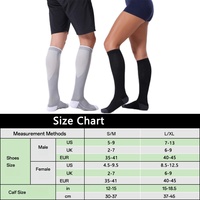 Chaussettes de compression montantes pour hommes et femmes, idéales pour la course, le cyclisme, le yoga – Respirantes, à compression graduée, personnalisables (logo, OEM, ODM), faible MOQ, vente en gros