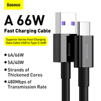   Câble de données USB vers Type-C de charge rapide de la série supérieure 66W 1m