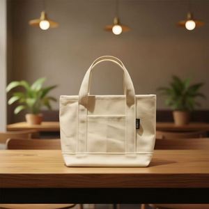 กระเป๋าผ้าแคนวาสขนาดเล็กสไตล์ญี่ปุ่น กระเป๋าถือ กระเป๋าใส่โทรศัพท์มือถือสำหรับสุภาพสตรี ชุดลำลองชายหาด - Product Image 3