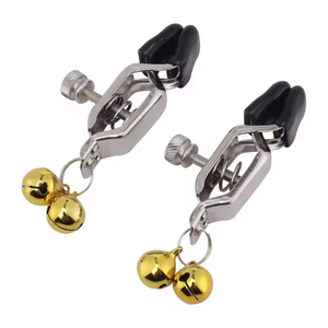 Funny Steel New Nipple Clamp Sex <b>Toys</b> <b>for</b> <b>Men</b> Fetish Tore with Bell Breast Clip Bondage Gear - Product Image 1