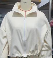 S-XXL Damen mantel Herbst Reiß verschluss Extra großes Sweatshirt Bequeme Freizeit jacke Langarm-Samt pullover