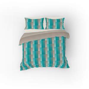 Ensemble de housse de couette ROBERT anis simple 52% coton 48% polyne taille allemande 30x30x76x56 imprimé pigmenté - Product Image 1