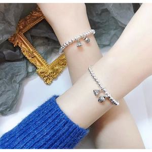 Tibetan <b>Silver</b> <b>Bracelet</b> With Lotus Seedpod And Heart <b>Charms</b> Unisex Jewelry Gift From Haifeng Guangdong - Product Image 3