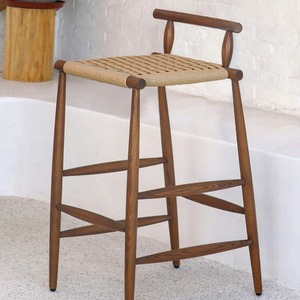 Taburete de <span class=keywords><strong>Bar</strong></span> de Madera de Teca de Lujo, Silla de Barra Moderna para Exteriores con Mimbre de PE, Silla Alta Minimalista para Jardín, para <span class=keywords><strong>Bar</strong></span> de Villa Australiana - Product Image 4