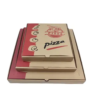Изготовленный на заказ логотип напечатанный оптовый Подгонянный коробки для пиццы Упаковка Еды