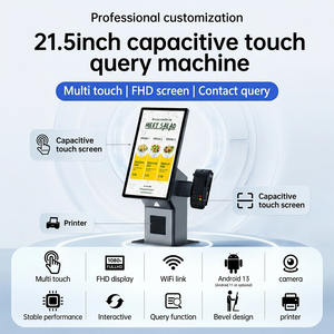 <span class=keywords><strong>Terminal</strong></span> de point de vente intelligent Slim RK3568 21,5 pouces avec caméra binoculaire, NFC en option, kiosque de libre-service pour centre commercial HSK-KA21 - Product Image 3
