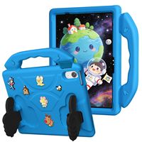 Étui de tablette pour enfants avec dessin animé mignon, compatible avec iPad 12e et 11e génération, coque antichoc pour iPad 10e génération, support sûr pour enfants