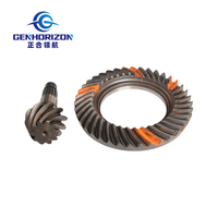 Ensemble d'engrenages coniques hélicoïdaux pour essieu arrière de chargeuse sur pneus, couronne, pignon, réducteur principal, différentiel, pièces de rechange 10x39T