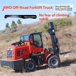 Camions de levage hydrauliques à quatre roues motrices de 3 tonnes et 5 tonnes, camions de manutention de chantier multifonctionnels - Product Image 1