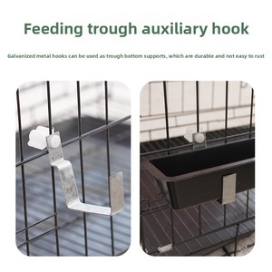 Comedero de Plástico Reforzado para Aves de Corral, Rectangular, Colgante, Anti-dispersión, para Pollos, Patos, Palomas y Otras Aves - Product Image 4