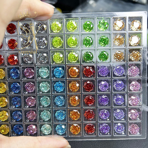 5A Batu Permata Zirkon Berkualitas Tinggi Potongan Mesin untuk Pembuatan Perhiasan Bentuk Mawar Milenium Berwarna Biru Lavender <span class=keywords><strong>Cubic</strong></span> <span class=keywords><strong>Zirconia</strong></span> - Product Image 5