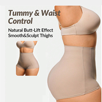 Ladymat ODM/OEM Shorty sculptant taille haute pour femme, effet remonte-fesses, contrôle du ventre, grande taille