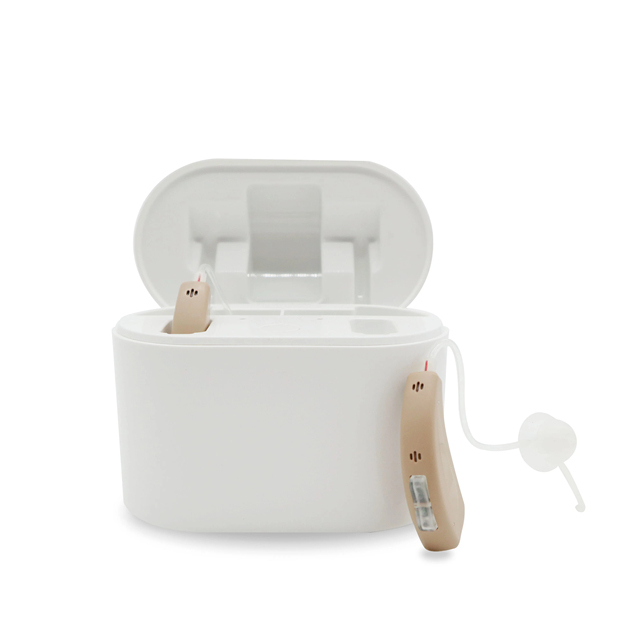 Rechargeable Sound Amplifier 16 Channels Self-fitting Hearing Aids with Bluetooth App Control Digital BTE Hearing Aids