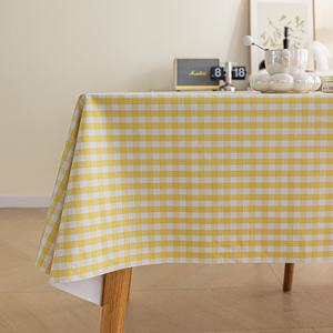 Modern yeni baskılı ekose PVC masa örtüsü su geçirmez yağ geçirmez yemek masası bez ilham dokuma yıkanabilir sehpa yastık - Product Image 5