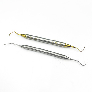 Ensemble de miroirs dentaires en acier inoxydable standard, trois pièces, pour le nettoyage des dents et l'examen buccal - Product Image 2