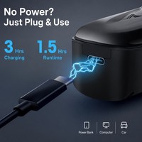 10W 10000RPM Alat Cukur Rambut MagLev Brushless 2500mAh PM Blade Type-C Dock 8 Sisir Taper Adj 36dB 324g Berlapis Elektroplating