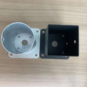 Modèle <span class=keywords><strong>en</strong></span> T pour <span class=keywords><strong>poteau</strong></span> d'angle pour 3 bois 90 mm 4in Base de <span class=keywords><strong>poteau</strong></span> réglable galvanisée à chaud - Product Image 5