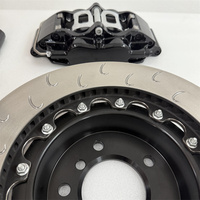 Jekit 4 Pots Étrier noir 330*28mm Conception de disque personnalisé pour BMW E60 GOLF MK6 Audi S3