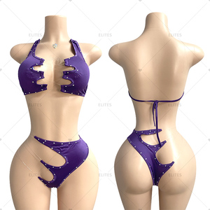 النخب الجملة الليزر عاكس ملابس الرقص النساء متجرد ملابس النادي - Product Image 3