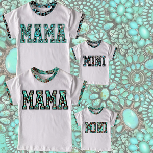 Ruidian verano mamá y yo personalizado verde dibujos animados impreso familia camiseta niños niñas Casual transpirable bordado Logo - Product Image 2