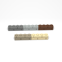 Ensemble de briques profilées KKB en plastique ABS, blocs de construction, jouet de construction pour les enfants de 5 ans et plus, kit de jouets en vrac pour la construction de murs