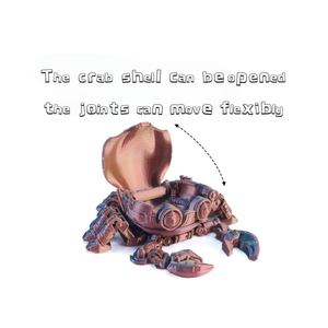 Modèle de jouet de crabe ermite congelé imprimé en 3D personnalisé, procédé FDM, matériau de protection de l'environnement, échelle 1/12, animal/<span class=keywords><strong>dinosaure</strong></span> - Product Image 2
