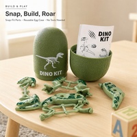 Capsule surprise en ABS/PVC/PP moulée, dinosaure à construire soi-même, forme d'animal personnalisée, petits blocs de construction