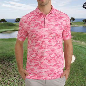 Polos de golf de luxe pour hommes, haute qualité, 88 % polyester, 12 % élasthanne, couleur unie, impression de logo personnalisé, extensible dans les 4 sens, coupe ajustée, ample et respirant - Product Image 2