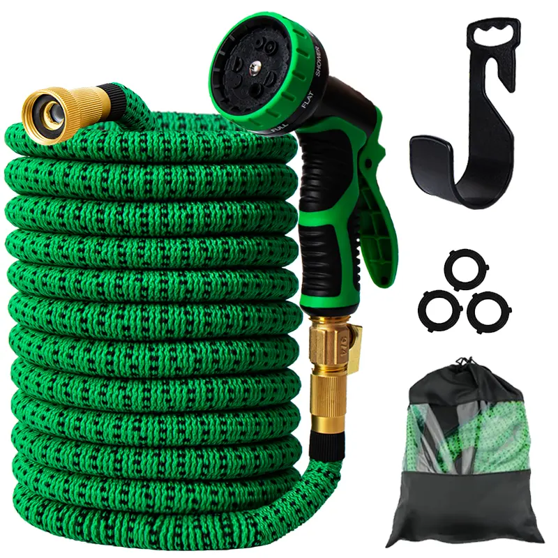 TAK Vendas Quentes Barato Magia Mangueira Expansível Água Spray Gun Jardim Água Mangueira Tubo