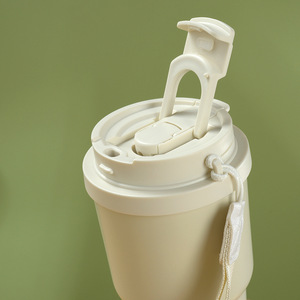 2025 Design moderne Portable 316 tasse thermos en acier inoxydable avec filet mignon corde rouge valeur de couleur élevée pour le café et l'eau - Product Image 4