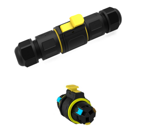 Khớp nối chống nước IP68 <span class=keywords><strong>3</strong></span> chân <span class=keywords><strong>2</strong></span> chiều, đầu nối nhanh dạng cắm mù, đầu nối đực cái dùng cho đèn LED và hệ thống dây điện ngoài trời - Product Image 1