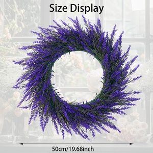Guirlande <span class=keywords><strong>de</strong></span> lavande artisanale <span class=keywords><strong>de</strong></span> style américain transfrontalier 50 cm Printemps Été Porte d'entrée et décoration intérieure Accessoires <span class=keywords><strong>de</strong></span> photographie <span class=keywords><strong>de</strong></span> mariage - Product Image 6