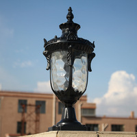 Aolier - Colonne de style européen antique, éclairage extérieur étanche pour jardin, lumière féerique, décoration de portail, éclairage paysager