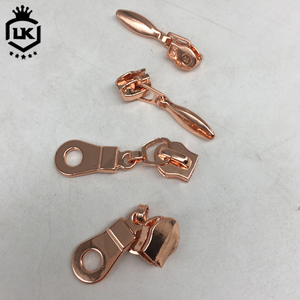 Lanke Animal <strong>Shape</strong> Ring <strong>Pull</strong> Zip Size 5 Rose Gold <strong>Zipper</strong> Slider and Pullers Waterdrop <strong>Zipper</strong> Slider - Product Image 3