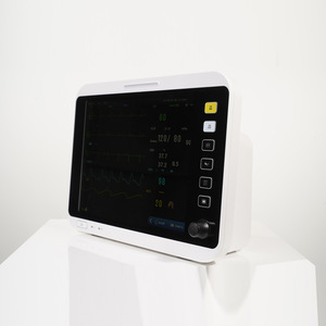 Meilleur moniteur ECG multiparamètres 12 pouces pour adultes et enfants, détection de la pression artérielle, du rythme cardiaque, de l'SpO2 et de la température - Product Image 1