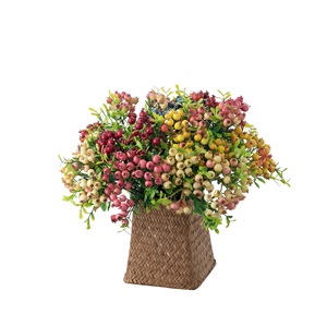 CallaFloral Ramas Artificiales de Fruta de la Fortuna, Decoración Interior de Plástico, Rama Individual de Arándano Rojo Amarillo, 21g - Product Image 5