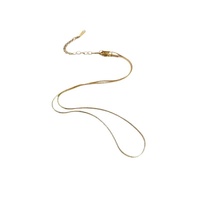 Collier chaîne unisexe en tungstène plaqué, forme géométrique minimaliste, best-seller quotidien, chaîne de clavicule polyvalente