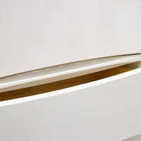 Nouvelle coiffeuse de luxe légère en bois massif, style moderne et minimaliste, pour chambre et salon, avec tiroirs intégrés