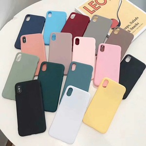 Custodia per cellulare Candy solida opaca carina per Iphone 12 custodia 11 Pro Max Xs Xr Max custodia semplice per Iphone 7 <span class=keywords><strong>6s</strong></span> 8 <span class=keywords><strong>Plus</strong></span> custodia morbida in TPU - Product Image 1