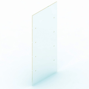 Modern Glass Cabinet <b>Side</b> Panel 40x100 Cm 10 Mm Extraclear Tempered Glass For Wall And Free Standing <b>Units</b> - Product Image 3