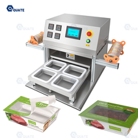 Machine de scellage automatique de barquettes, Scelleuse automatique de barquettes, Machine d'emballage alimentaire, Scelleuse de barquettes alimentaires