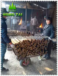 Charbon de bois dur sans fumée/charbon de bois fabriqué à la machine/charbon de bois pour barbecue