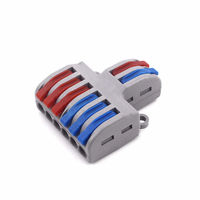 Conectores de Cable Eléctrico OEM Mini 2 en 6 con Lámpara LED, Bloque de Terminales de Empuje, Conexión Rápida Universal, Conectores de Cable LT623 Spl-62