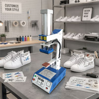 Imprimante d'étiquettes de chaussures semi-automatique 3x4 pouces, presse à chaud à plat, machine de transfert, imprimante de logos pour chaussures, machine d'impression par sublimation