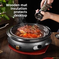 Barbecue coréen multifonctionnel sans fumée en fonte pour usage commercial et domestique en extérieur