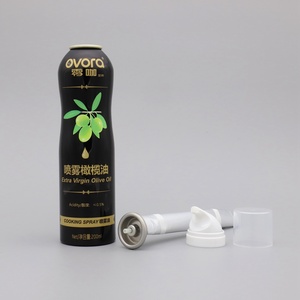 Bombolette spray <span class=keywords><strong>per</strong></span> aerosol in alluminio con <span class=keywords><strong>olio</strong></span> d'<span class=keywords><strong>oliva</strong></span> da 200ml con attuatore bov - Product Image 2