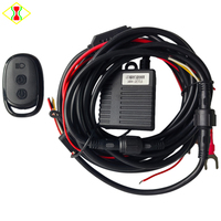 Kit perakitan kabel PT1.5, lampu tambahan LED 140W, rangkaian kabel Remote Control, isolasi PVC untuk 2 lampu