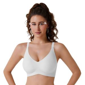 <span class=keywords><strong>Soutien</strong></span>-<span class=keywords><strong>gorge</strong></span> pour femmes à grande taille, sans coutures ni armatures, couleur unie, vente en gros - Product Image 5