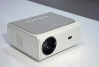 Proyector Portátil Veacine A8 Blanco HD 1080P 4K Compatible con WIFI 6 BT5.4 HDMI Android LCD de 5 Pulgadas para Negocios